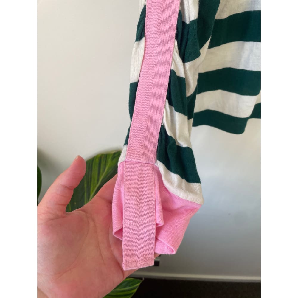 Brand New Women’s Striped Cotton/Modal Top – Cut-Label, Size 6, Unbranded Clearance