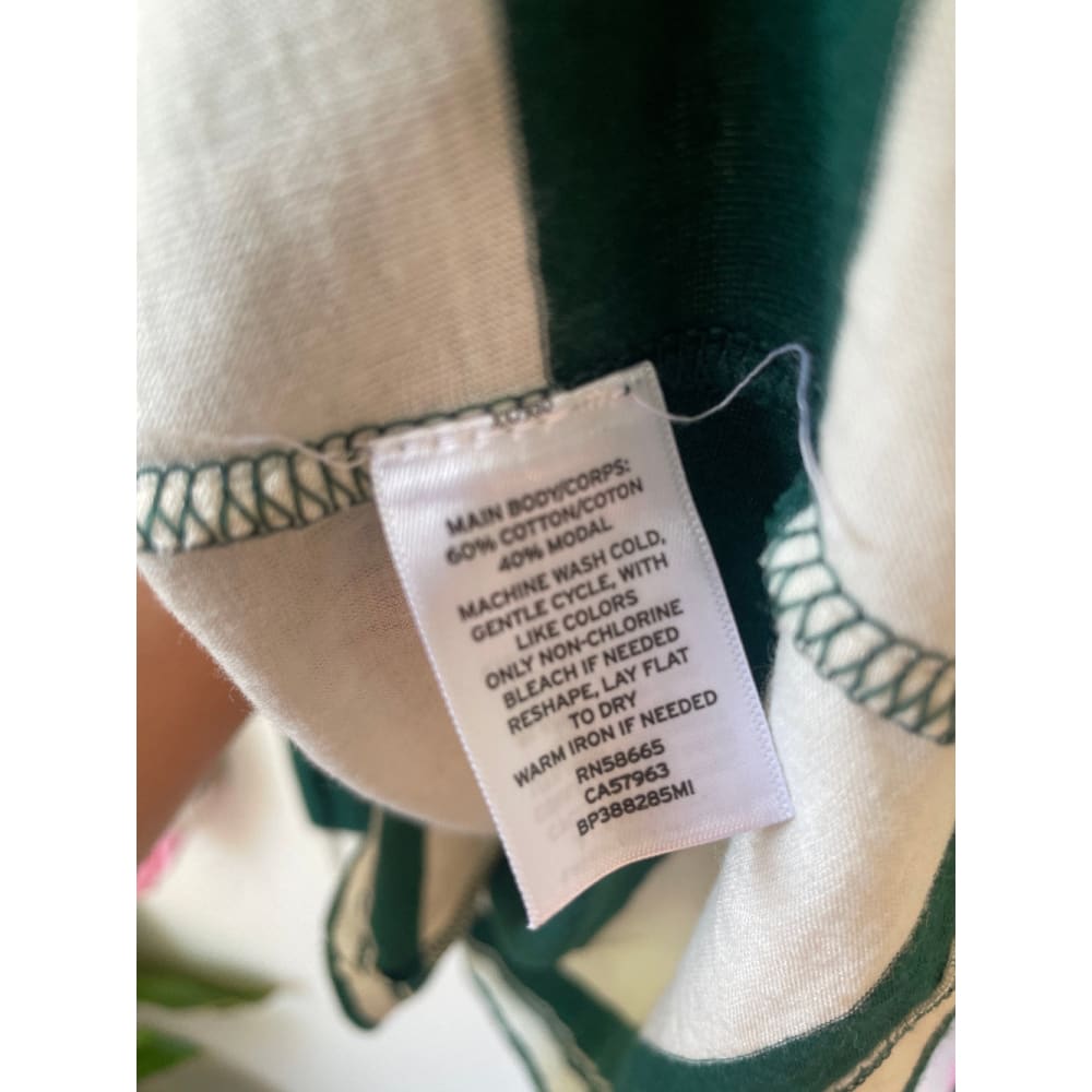 Brand New Women’s Striped Cotton/Modal Top – Cut-Label, Size 6, Unbranded Clearance