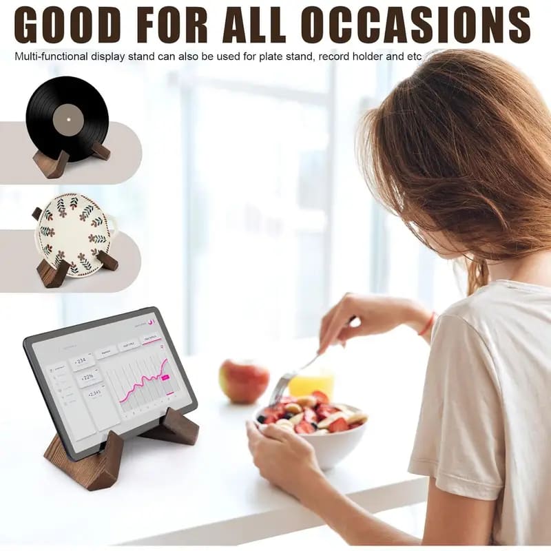 Wooden cookbook stand - kitchen organizers home&living materials