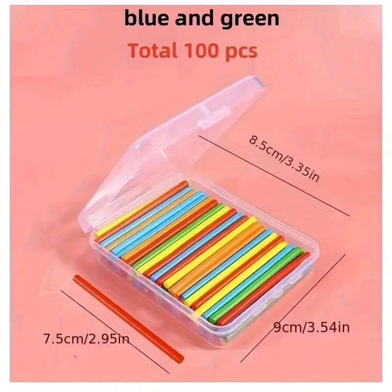 100 wooden counting sticks - educational toys toys