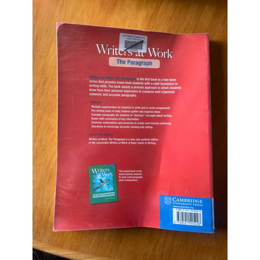 Writers at work: the paragraph – jill singleton | esl academic writing guide – used (ex-library) - print books book