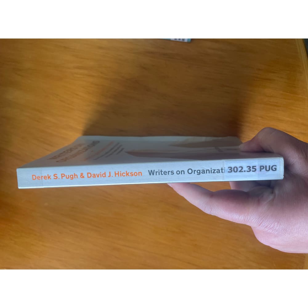 Writers on organizations | management thinkers & theories – used (ex-library) - print books book - business