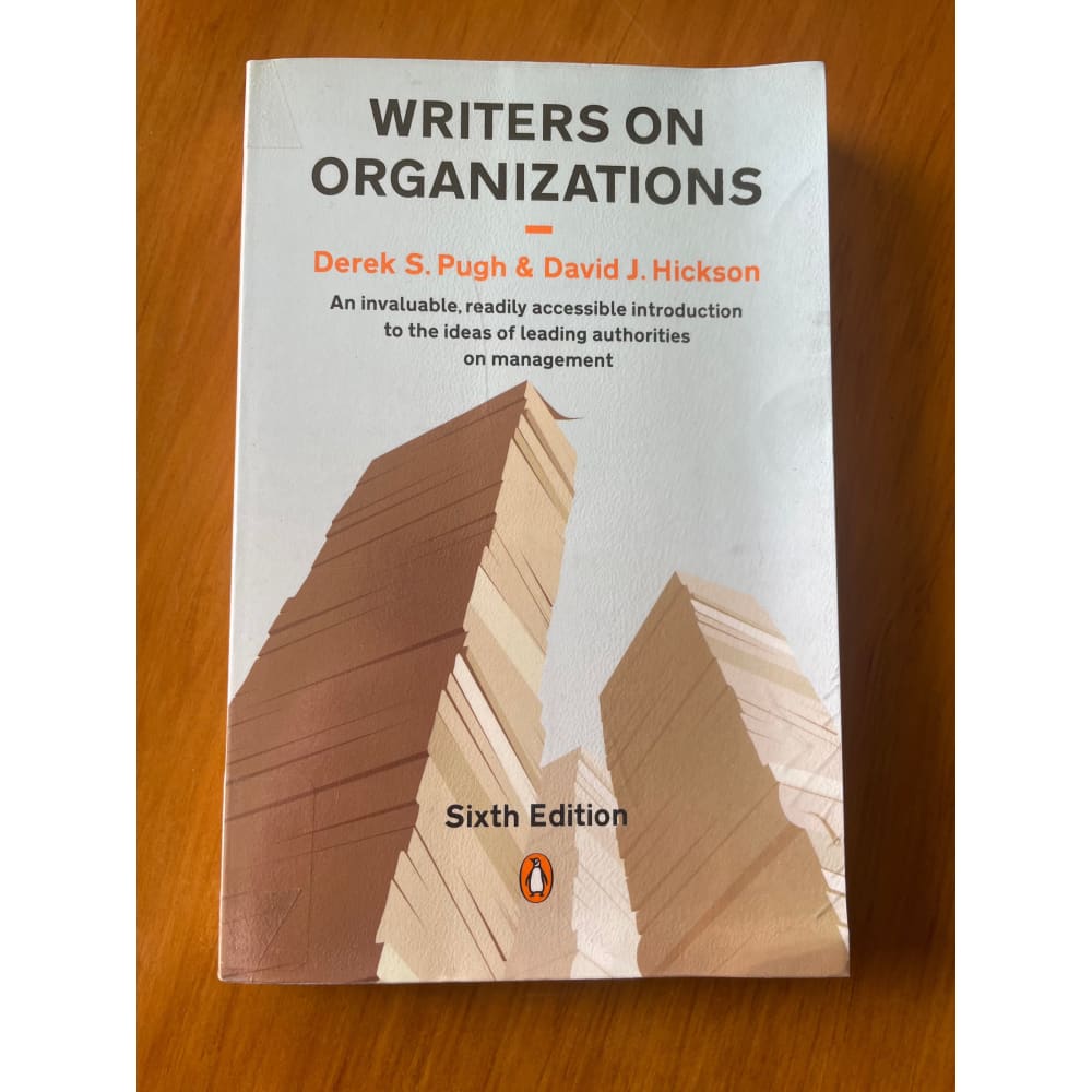 Writers on organizations | management thinkers & theories – used (ex-library) - print books book - business