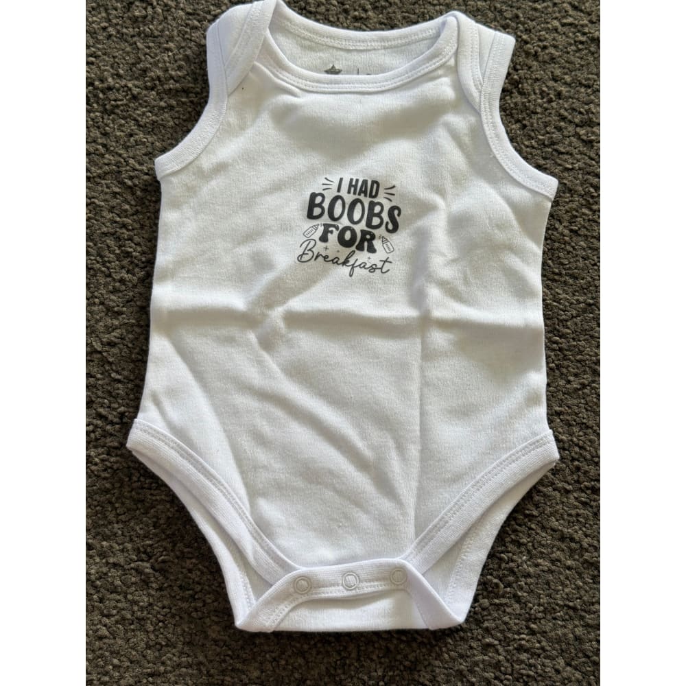 Young original baby bodysuit – size 0–3 months | white cotton | funny graphic print - baby one-pieces baby clothing