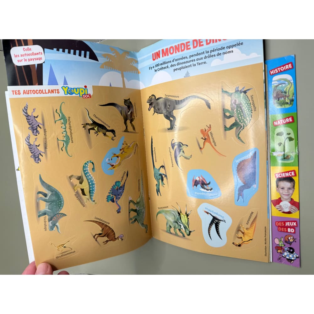 Youpi doc: au temps des dinos - magazines printed media