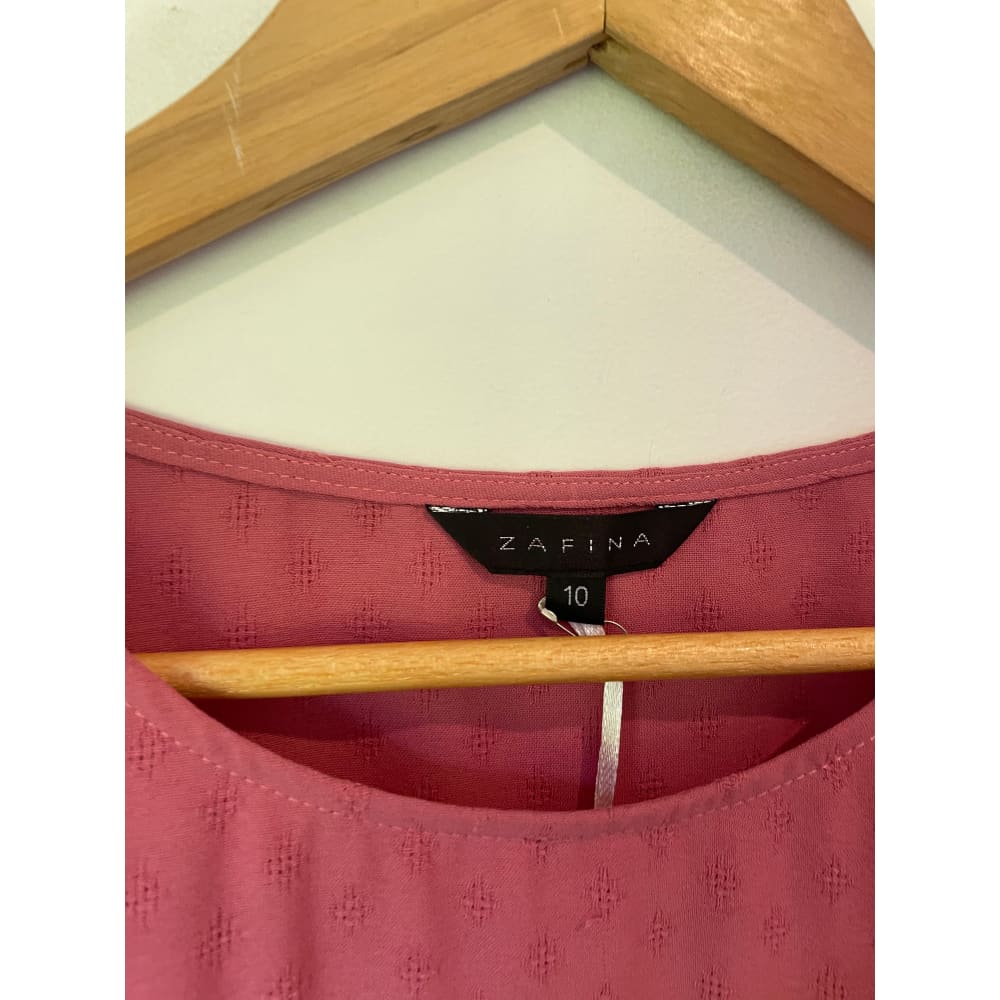 Zafina size 10 daze top in rose ink - blouses blouse - clothing & fashion - designer clearance - top women’s apparel