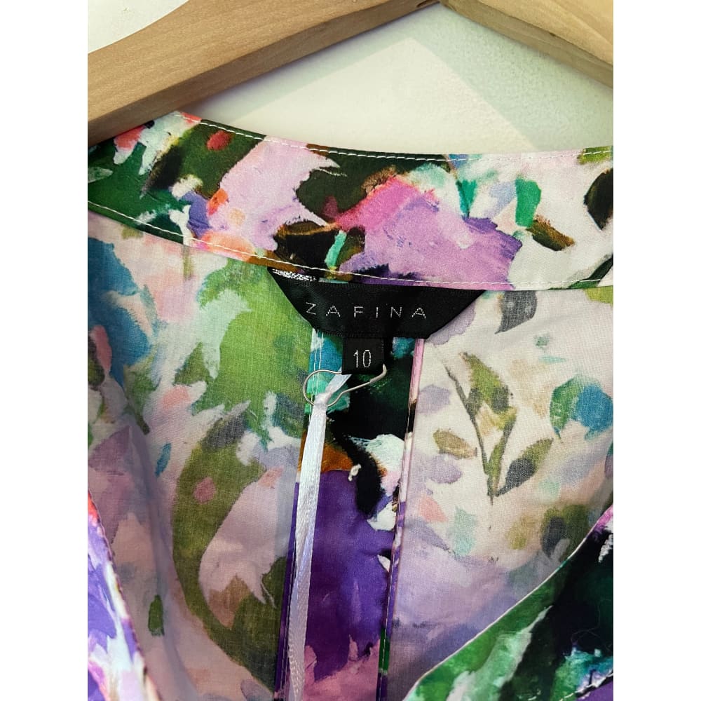Zafina floral top – size 10 – brand new - blouses clothing & fashion - designer clearance - long sleeve - top women’s
