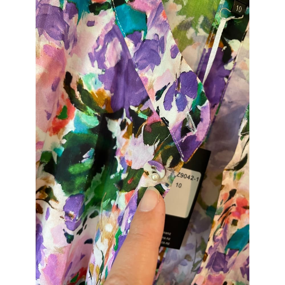 Zafina floral top – size 10 – brand new - blouses clothing & fashion - designer clearance - long sleeve - top women’s