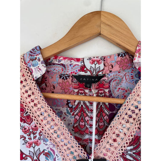 Zafina size 10 tops - blouses blouse - clothing & fashion - designer clearance - top women’s apparel