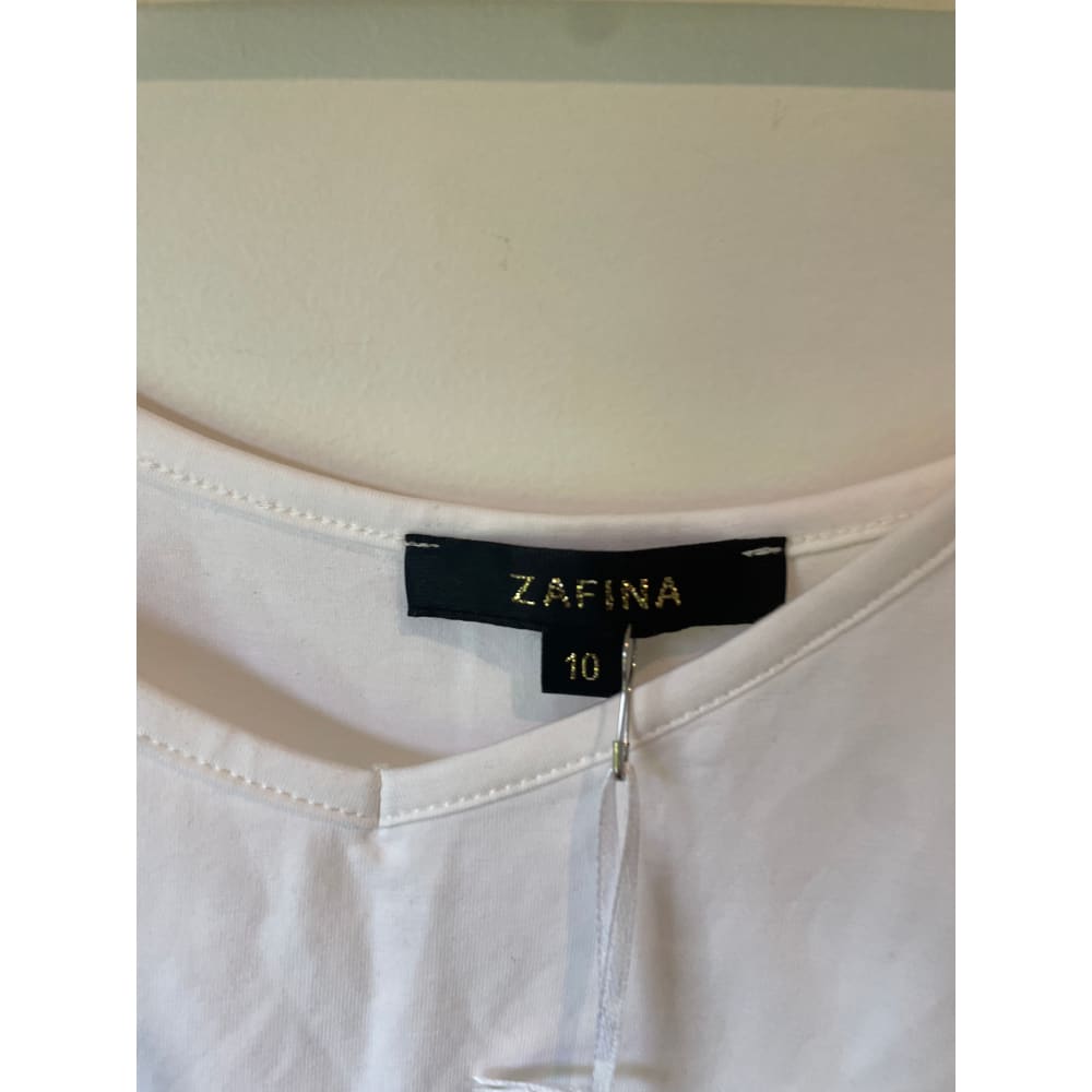 Zafina singlet top – size 10 – green hot pink & white - tank tops clothing & fashion - designer clearance - singlet