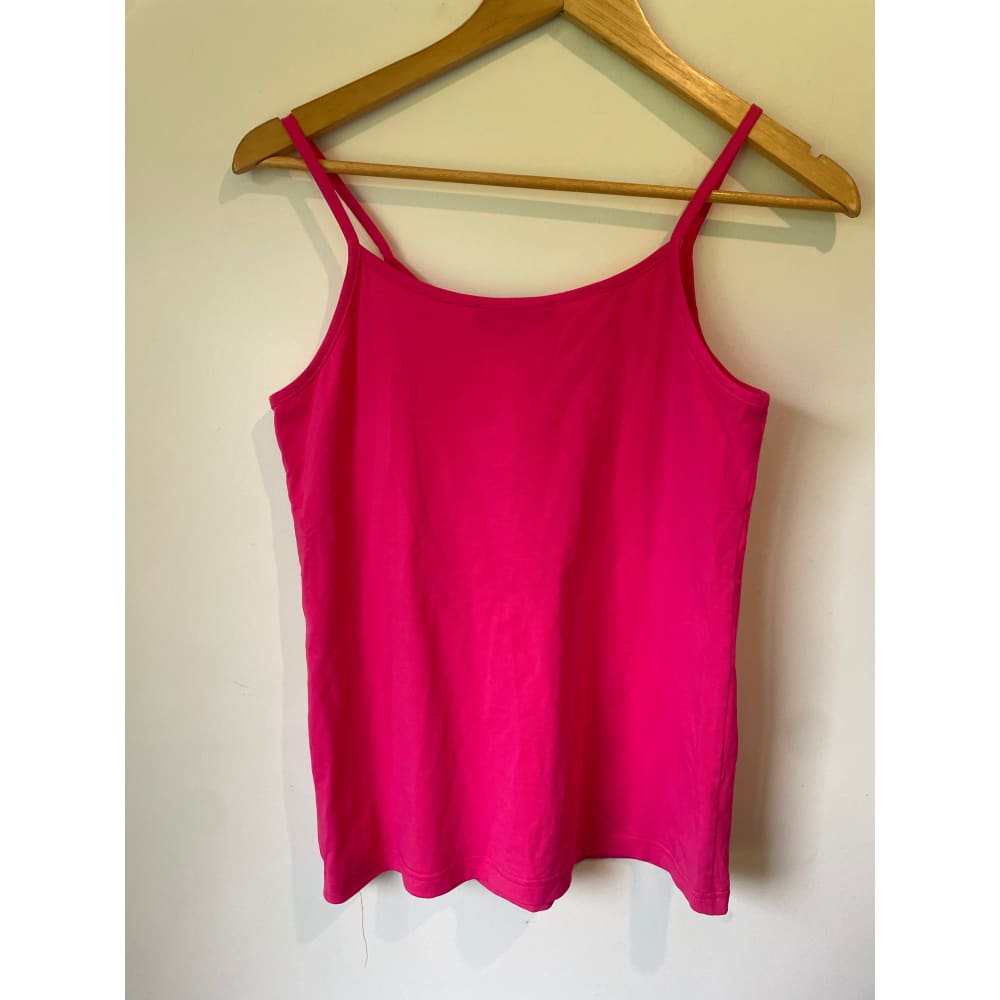 Zafina singlet top – size 10 – green hot pink & white - tank tops clothing & fashion - designer clearance - singlet