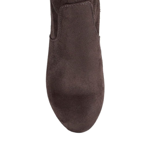 Verali size 36 zeebra over the knee boots - chocolate microsuede - 36 - boots boots - clothing & fashion women’s shoes