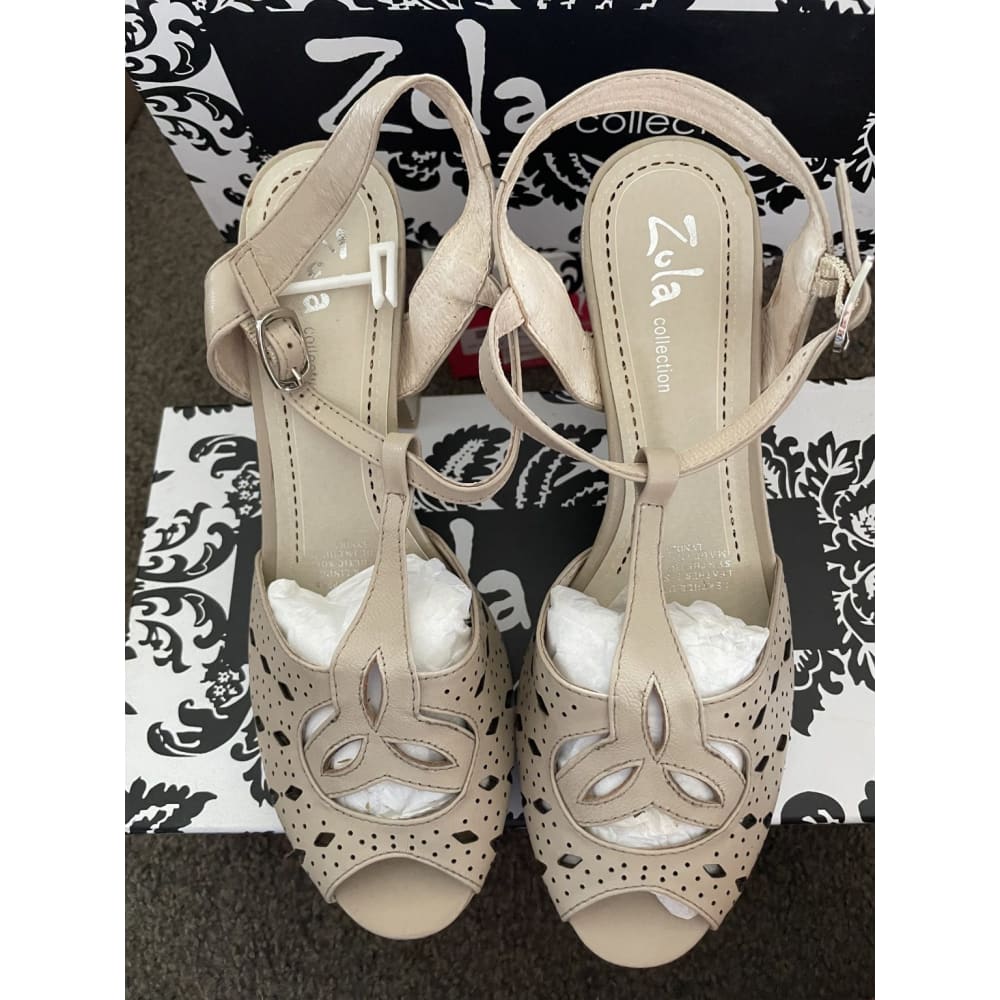 Zola collection size 39 leather heels - heels clothing & fashion - heels womenās shoes