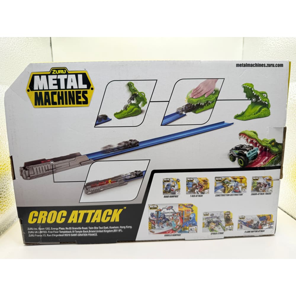 Zuru metal machines croc attack playset - toy trucks & construction vehicles toys