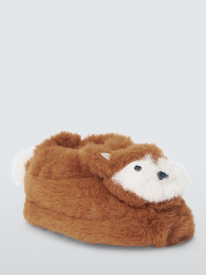 John lewis baby fluffy fox slippers – orange 0–3 months - baby & toddler boots shoes children’s apparel