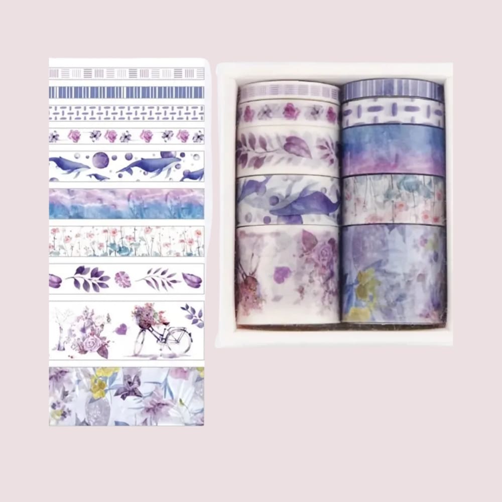 10 pc lavender washi tape decorative tape from google crafts