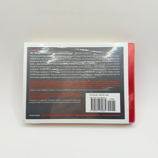 101 things i learned in architecture school - by matthew frederick - print books what’s new printed media