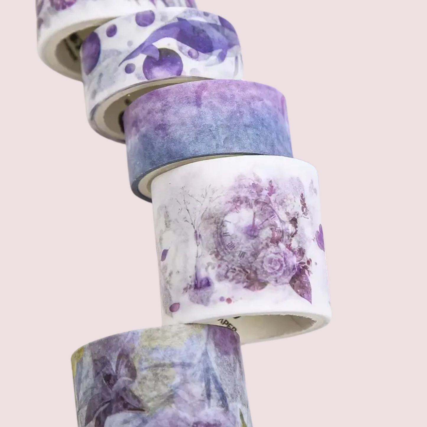 10 Pc Lavender Washi Tape