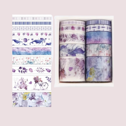 10 Pc Lavender Washi Tape
