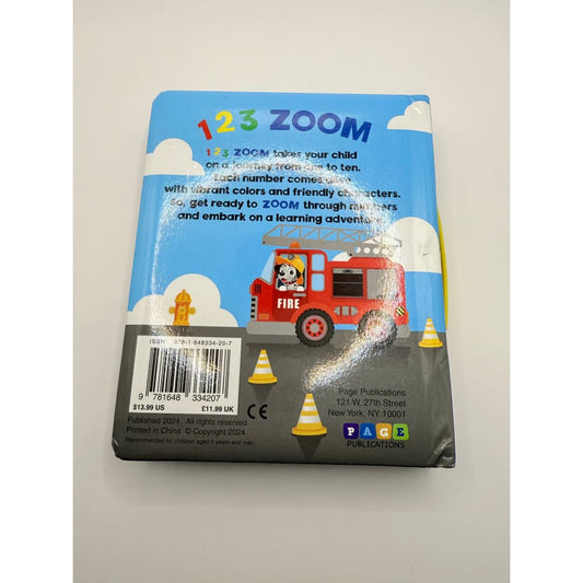 123 zoom (board book with handles) - alphabet books printed media