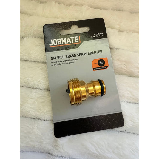 Jobmate 3/4 inch brass spray adapter - garden hose fittings home&living materials