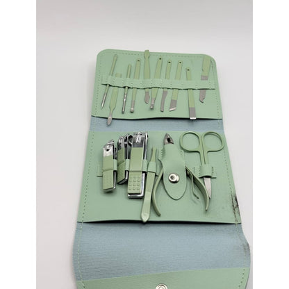 16-piece mini pedicure & manicure grooming kit - manicure tool sets health and wellness