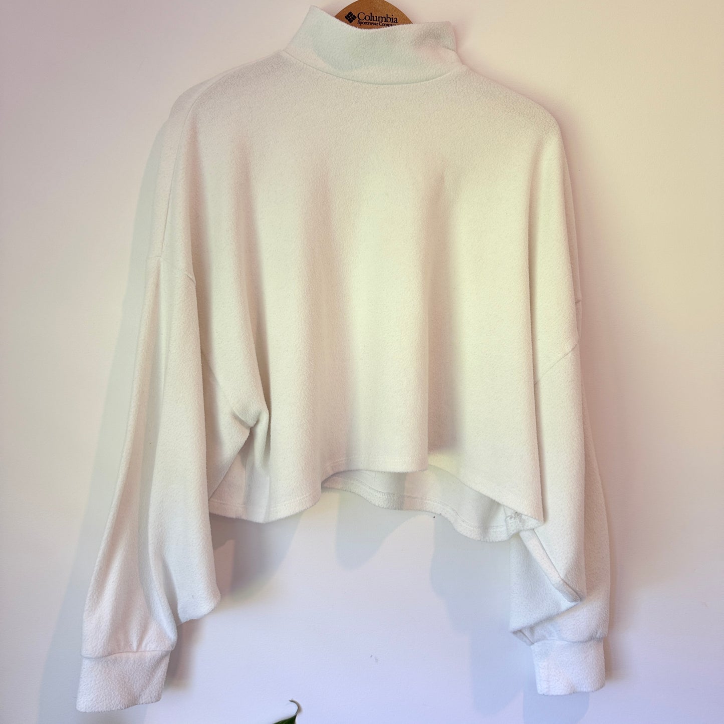 Bershka Cropped Mock Neck Jumper - M