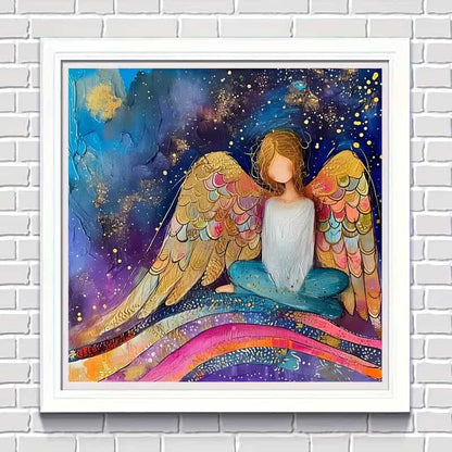 5D Diamond Painting Kit – Colorful Angel 30x30cm