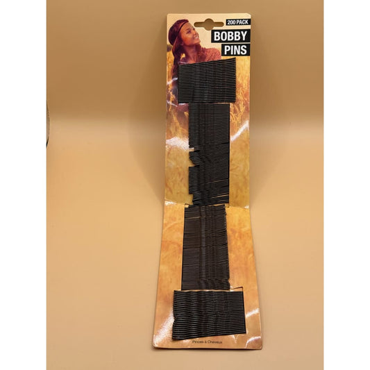 200 pack bobby pins - brown - hair pins claws & clips
