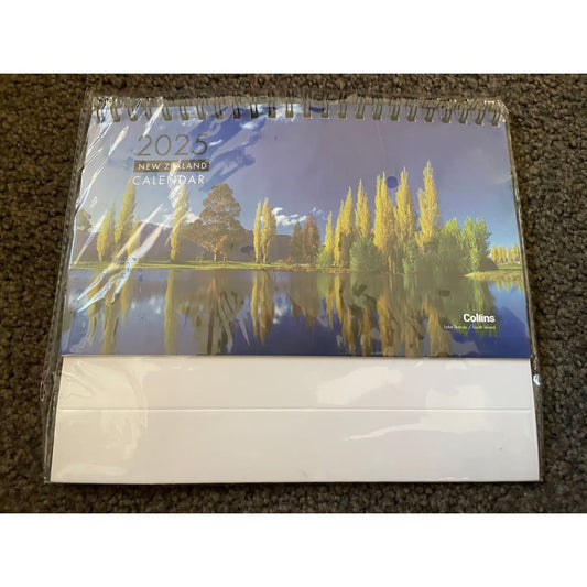 Collins 2025 new zealand scenic views desk calendar - wall calendars home&living materials