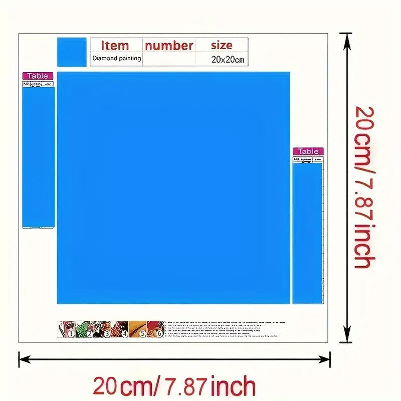 20x20cm Vibrant Town Diamond Art Kit