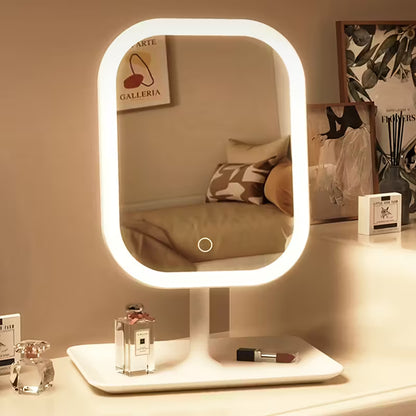 White LED Makeup Mirror Rechargeable Vanity Mirror