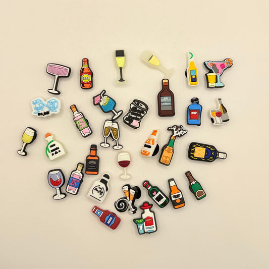 29x drink & party themed shoe charms - shoe accessories shoe accessories fashion accessories