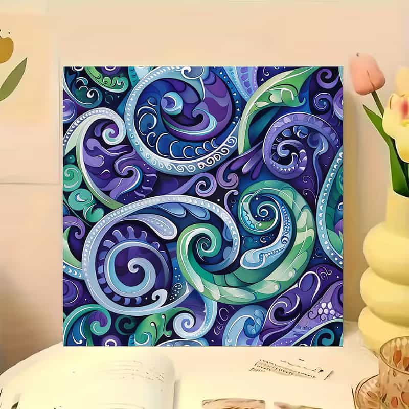 Maori Tribal 5D Diamond Painting Kit 30x30cm