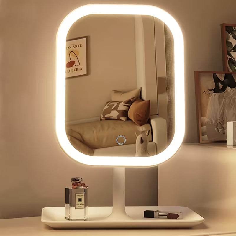 White LED Makeup Mirror Rechargeable Vanity Mirror