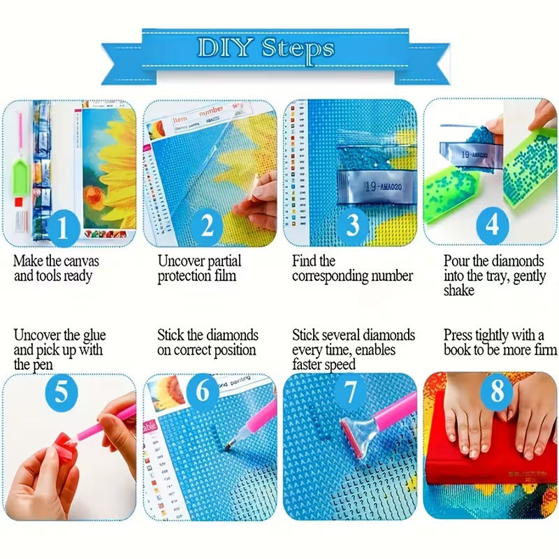 DIY Sloth Diamond Painting Kit - 18x18cm