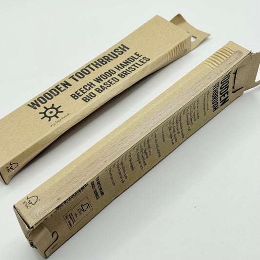 2x iris hantverk wooden toothbrush – beech wood handle bio based bristles (single) - manual toothbrushes what’s new