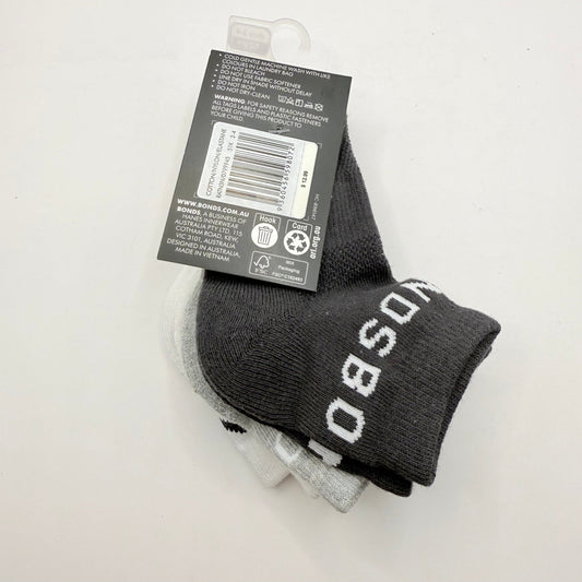 3-pack bonds sport 14 crew socks - size 2-4 (1-2 years) - baby & toddler socks & tights baby clothing