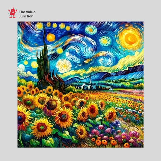 30x30cm Van Gogh Starry Night Diamond Art Kit – Relaxing Creative Fun