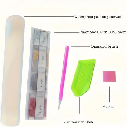 30×40 cm colourful town diamond art kit – full drill - drawing & painting kits from google - what’s new crafts