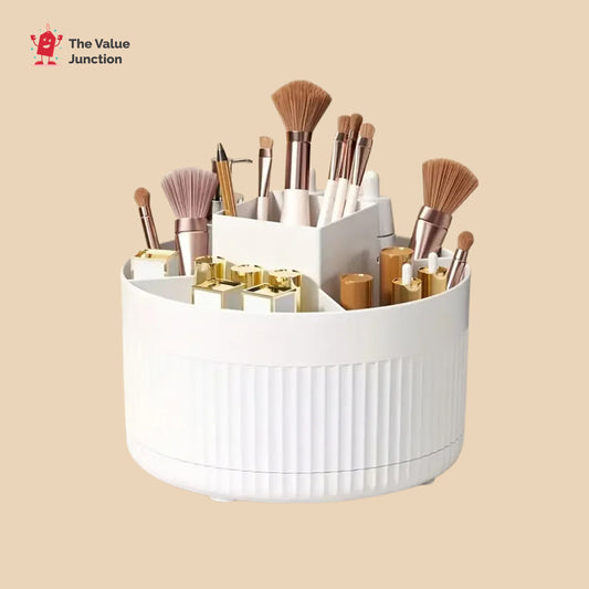 360 Rotating Makeup Organiser White