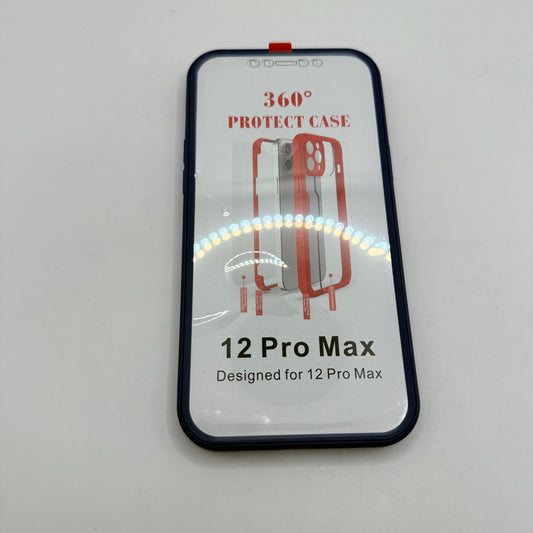 360° Full-Body Shockproof Case for iPhone 12 Pro Max Navy Blue
