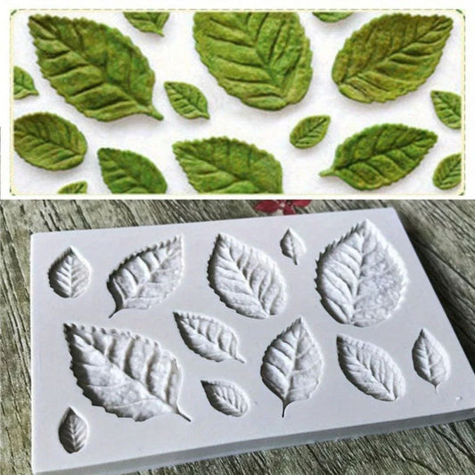 Leaf silicone mold - kitchen molds home&living materials