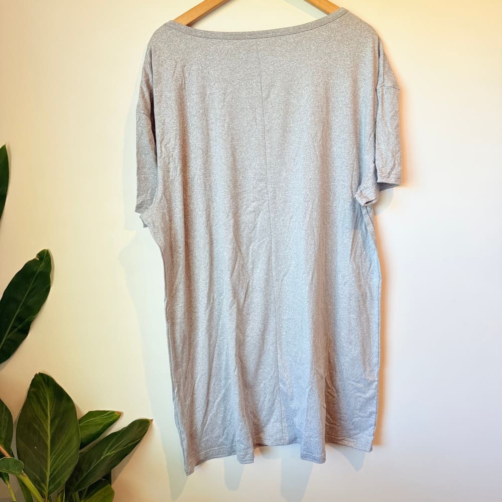 3xl grey panda print sleep t-shirt / nightdress - nightgowns top women’s apparel