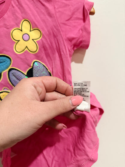 Disney Minnie Mouse Pink Graphic Tee - Size 4