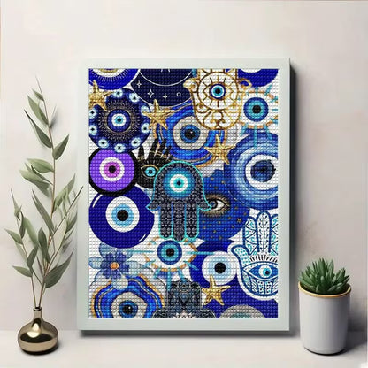 20x30cm Blue Eye Diamond Art Kit