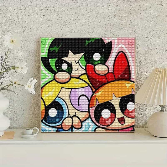 Powerpuff Girls 5D Diamond Painting Kit 30x30cm