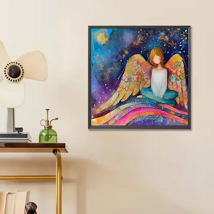5D Diamond Painting Kit – Colorful Angel 30x30cm