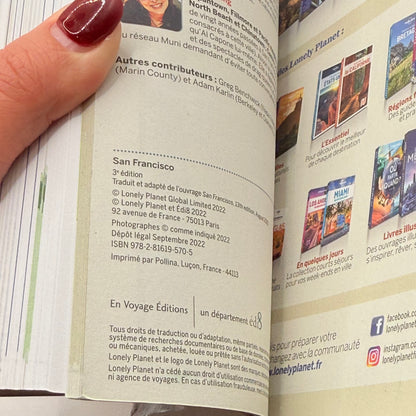 Travel guide - San Francisco  Lonely Planet (French)