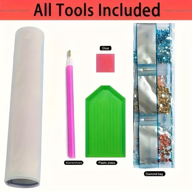 30x30cm Vibrant Floral Diamond Art Kit